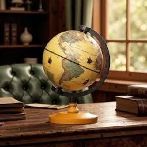 BOXED COSTWAY COSTWAY GLOBE 14 CM. WITH WOODEN BASE AND METAL FRAME