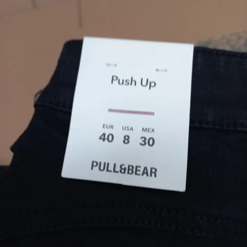 PULL&BEAR WOMEN'S PUSH UP JEANS – DARK DENIM, UK 12 (EU 40 / US 8)