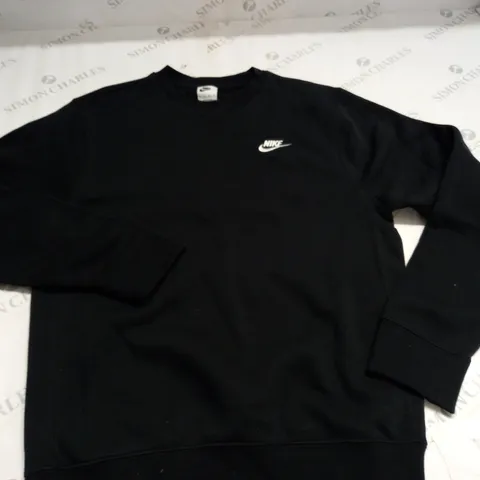 NIKE BLACK CREW JUMPER - XS
