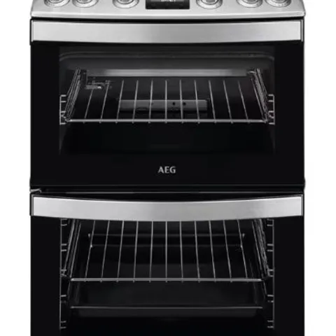 AEG CGB6131ACM WITH DOUBLE OVEN FREESTANDING GAS COOKER STAINLESS STEEL