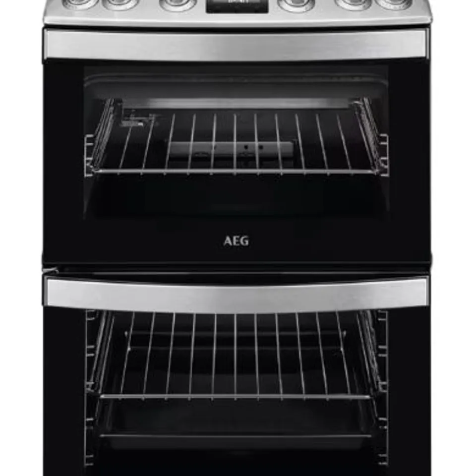 AEG CGB6131ACM WITH DOUBLE OVEN FREESTANDING GAS COOKER STAINLESS STEEL