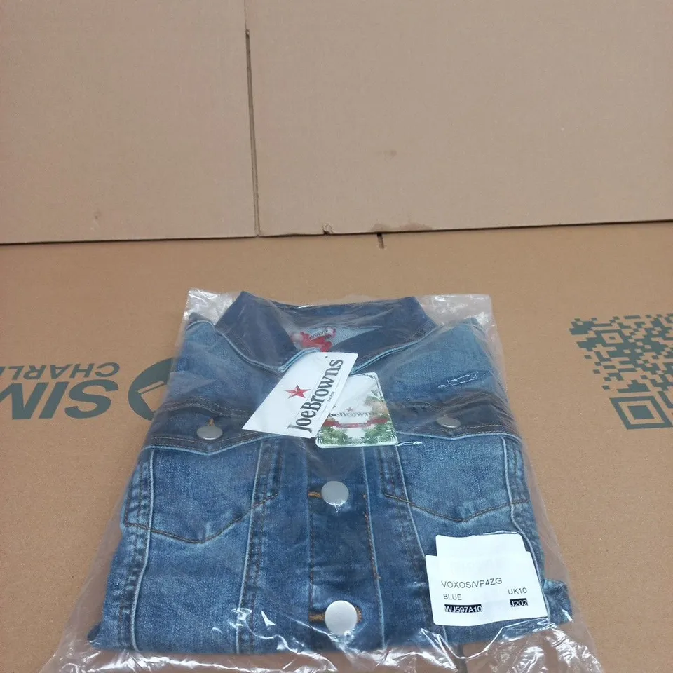 JOE BROWNS DENIM JACKET – BLUE, UK 10 