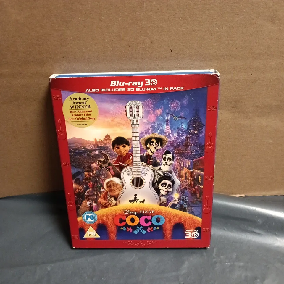 DISNEY PIXAR COCO BLU-RAY 3D – BOXED INCLUDES 2D BLU RAY