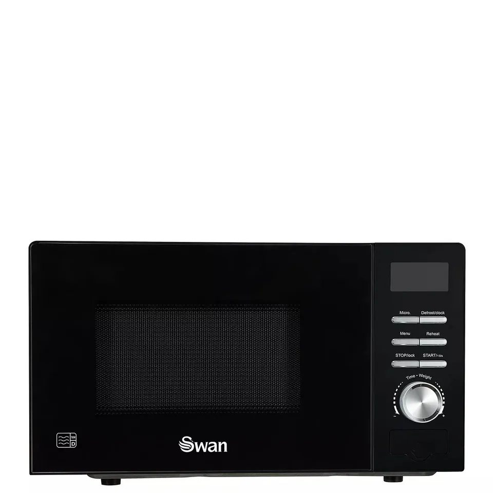 SWAN 20L 700W DIGITAL MICROWAVE IN BLACK RRP £64