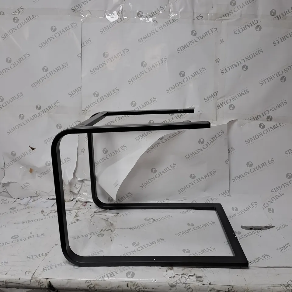 BOXED PAIR OF OHIO FAUX LEATHER DINING CHAIRS GREY (1 BOX) RRP £179