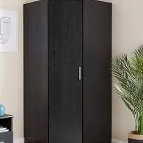 BOXED PANAMA CORNER WARDROBE - BLACK (3 BOXES)