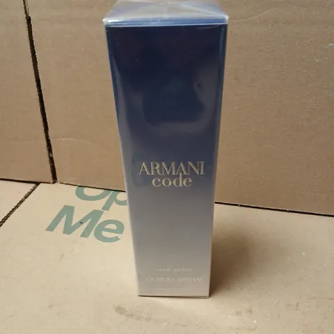 BOXED AND SEALED GIORGIO ARMANI CODE EAU DE PARFUM 75ML