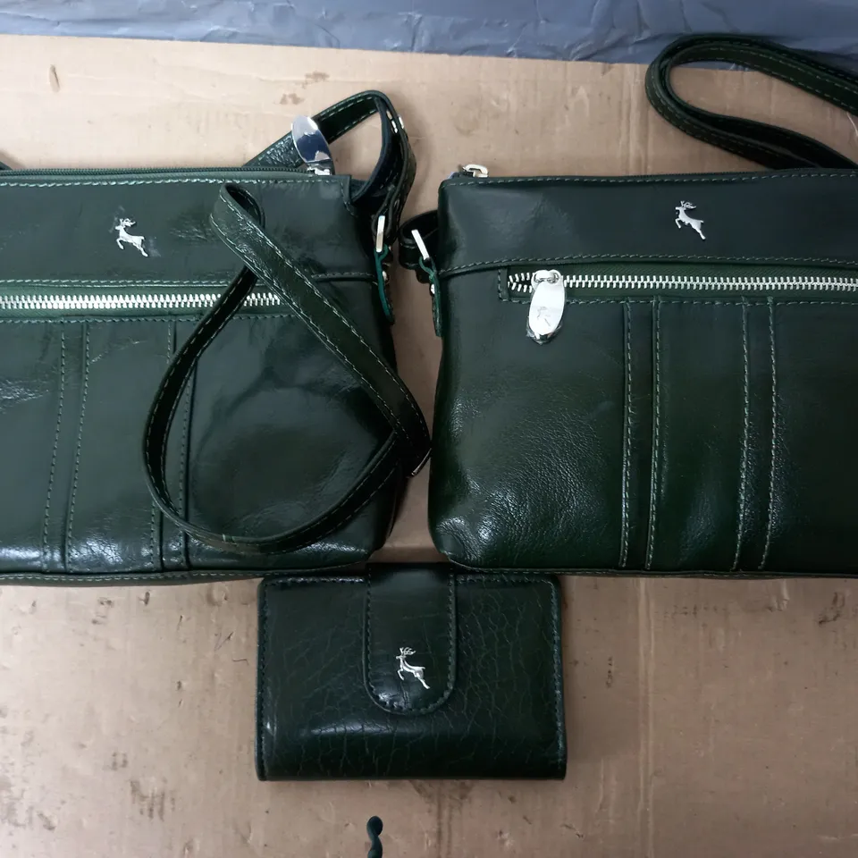 APPROXIMATELY 15 ASSORTED ITEMS OF WOMEN'S CLOTHING AND ACCESSORIES TO INCLUDE RUTH LANGSFORD SHIRT SIZE S, KIM&CO TROUSERS SIZE MEDIUM, FRANK USHER TOP 
