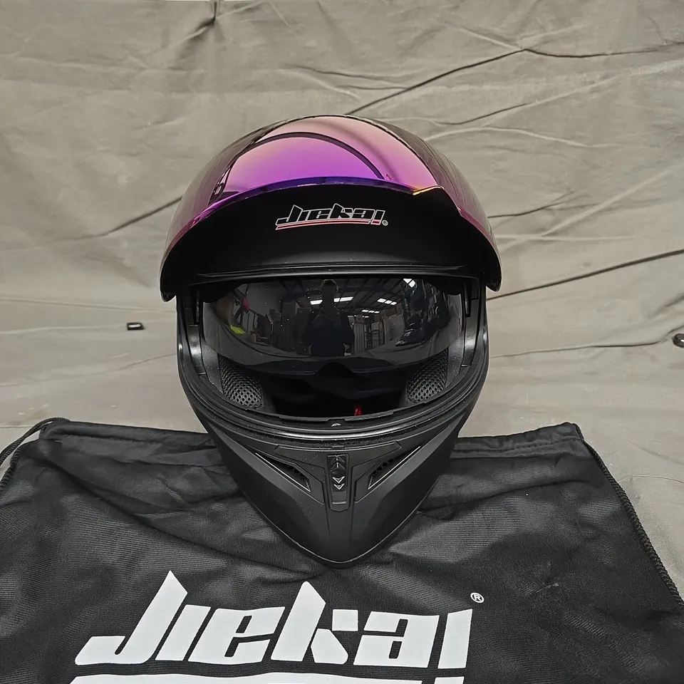 BAGGED JIEKEN MOTORBIKE HELMET JK-902 DOT ECE - COLLECTION ONLY 