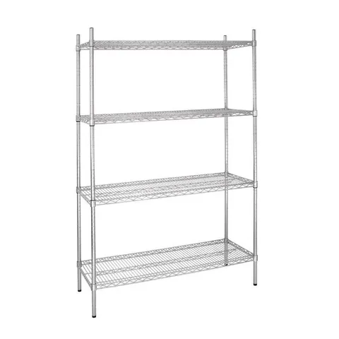 BOXED VOGUE 4 TIER WIRE SHELVING KIT (1 BOX)