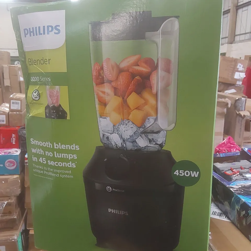 BOXED PHILIPS SERIES 3000 450W BLENDER