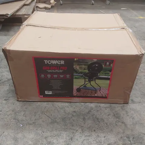 BOXED TOWER ORB GRILL PRO CHARCOAL BBQ GRILL WITH SIDE TABLES