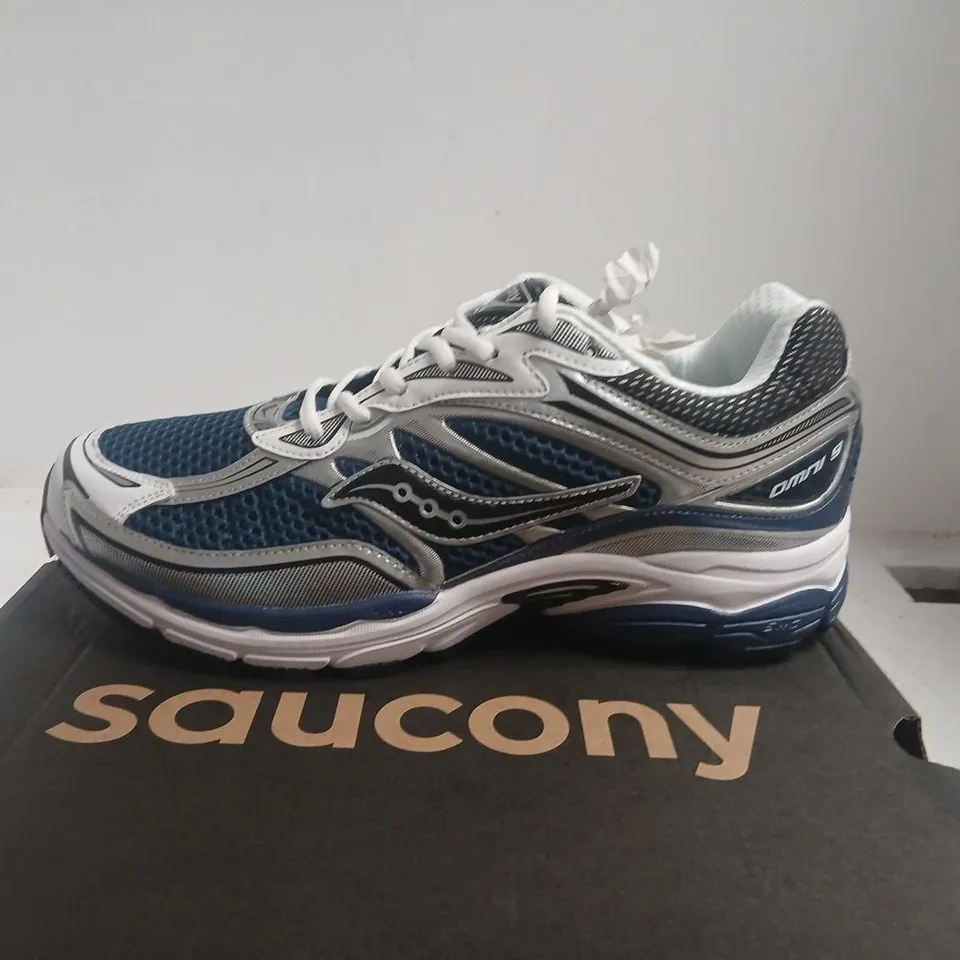 SAUCONY PRO GRID OMNI 9 RUNNING SHOES – BLUE, UK 11 (US 12)
