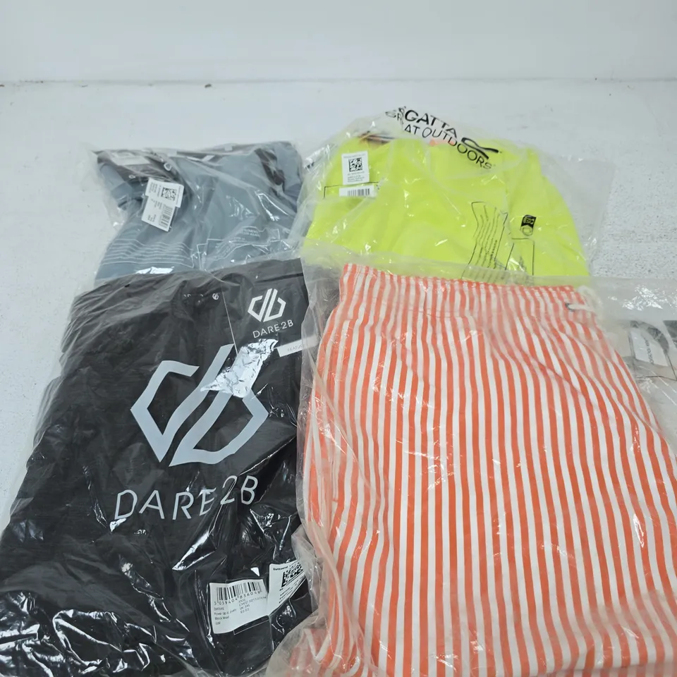 APPROXIMATELY 44 ASSORTED BRAND NEW REGATTA CLOTHING ITEMS IN VARIOUS SIZES, STYLES & COLOURS TO INCLUDE POWER UP JERSEY, MAWSON SHORTS ETC
