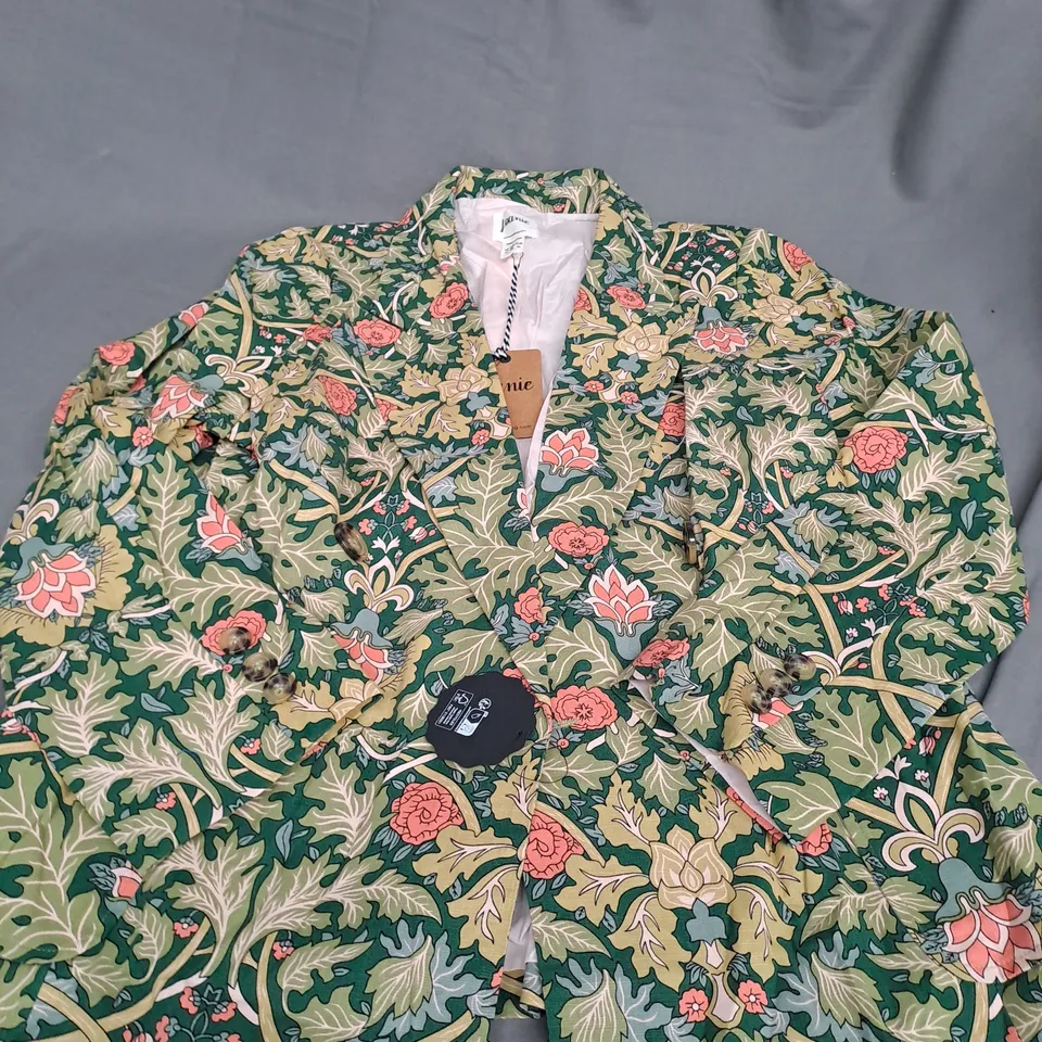 JOANIE RITCHIE FLORAL PLATTERN BLAZER JACKET SIZE 16