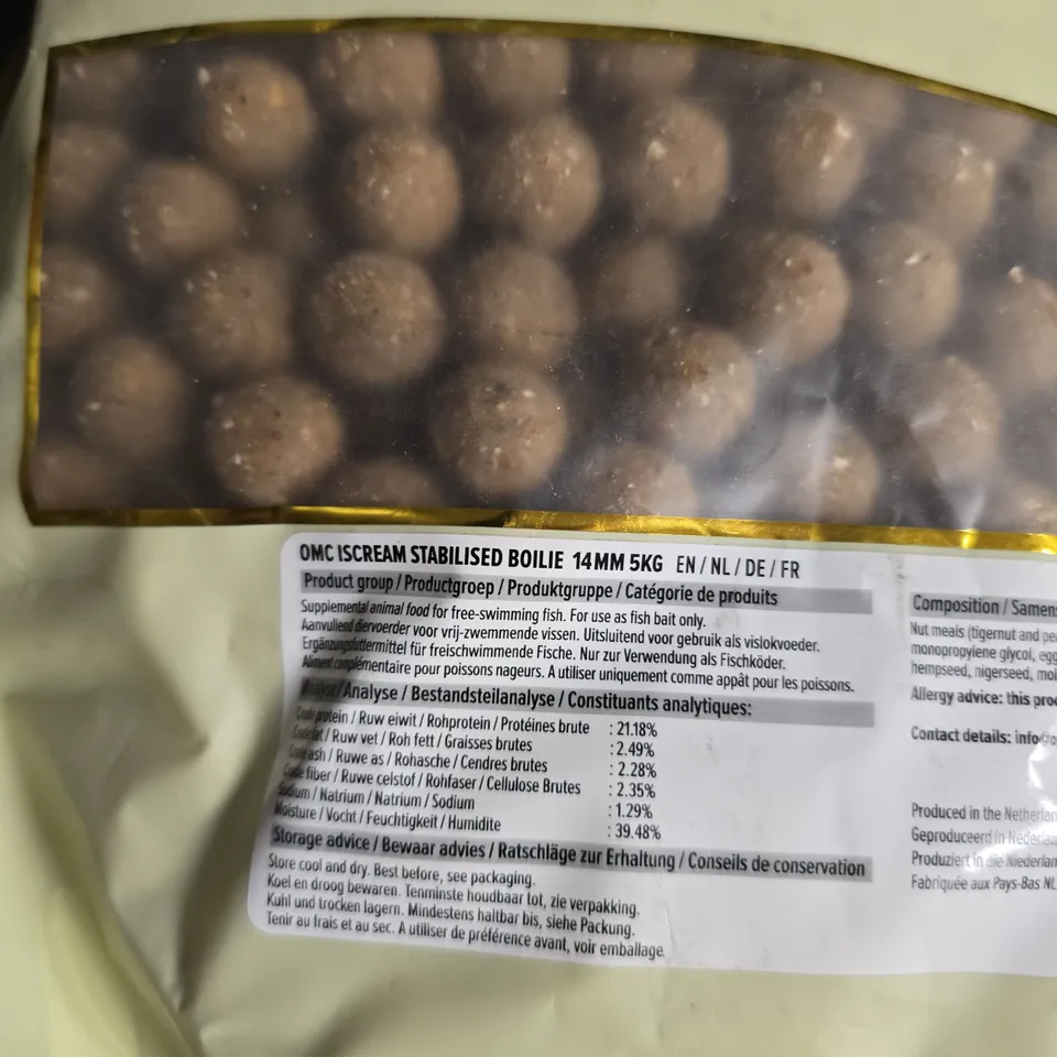 OMC ISCREAM STABILISED BOILIE 14MM 5KG