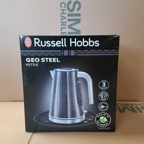 BRAND NEW BOXED RUSSELL HOBBIES GEO STEEL KETTLE 