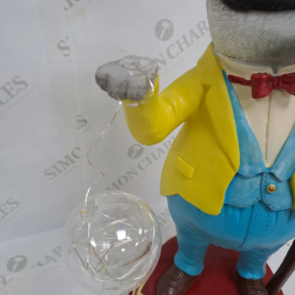 ENCHANTED GARDEN BY GARDEN REFLECTIONS LED BASHFUL BADGER