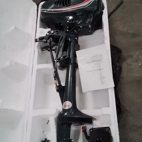 BOXED 2-STROKE 3.5HP OUTBOARD BOAT ENGINE, HEAVY DUTY FISHING BOAT ENGINE, PETROL TROLLING MOTOR WITH WATER-COOLED CDI SYSTEM, FOR INFLATABLE BOATS, KAYAKS., 