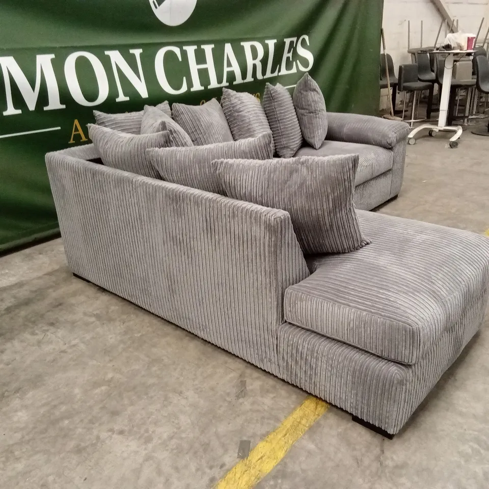 AMALFI SCATTER-BACK FABRIC LEFT HAND CORNER CHAISE SOFA RRP £949