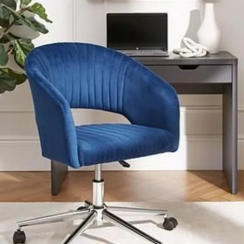 BOXED SOLAR OFFICE CHAIR - BLUE (1 BOX)