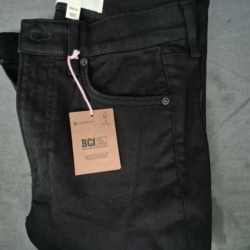 BODEN HIGH RISE SKINNY JEANS IN BLACK SIZE 29X32