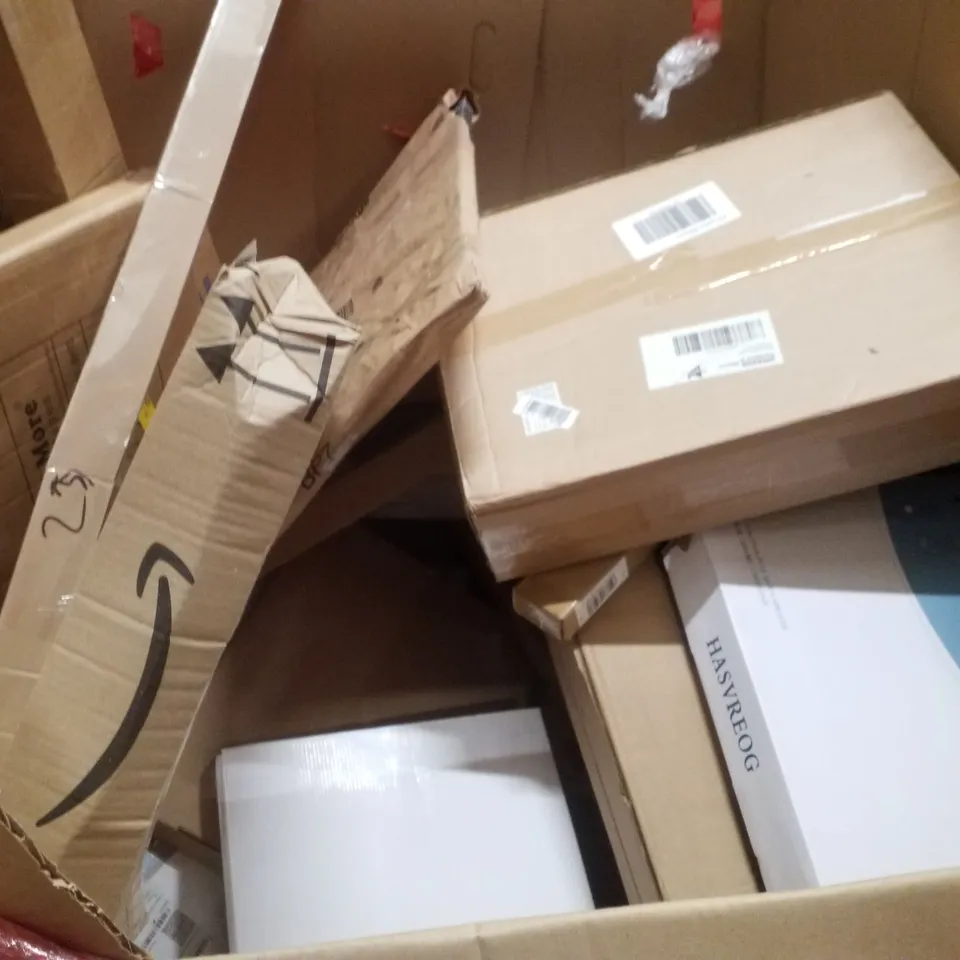 PALLET CONTAINING ASSORTED PRODUCTS INCLUDING UNDERSINK WATER FILTRATION, LAPTOP TRAY, RETRACTABLE SAFETY GATE, KIDS SCOOTER & CEILING LAMP