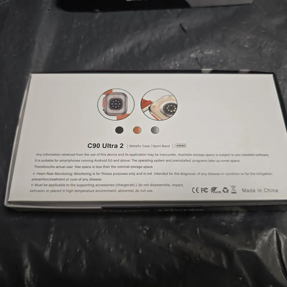 C90 ULTRA 2 SMARTWATCH – WATCH ULTRA 2, ORANGE BAND, BOXED