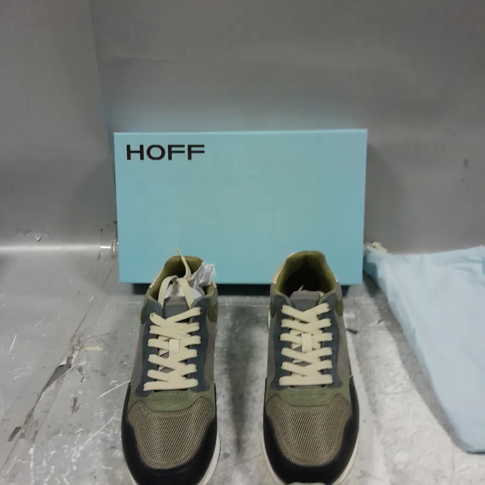 BOXED PAIR OF HOFF QUEBEC TRAINERS UK 8 