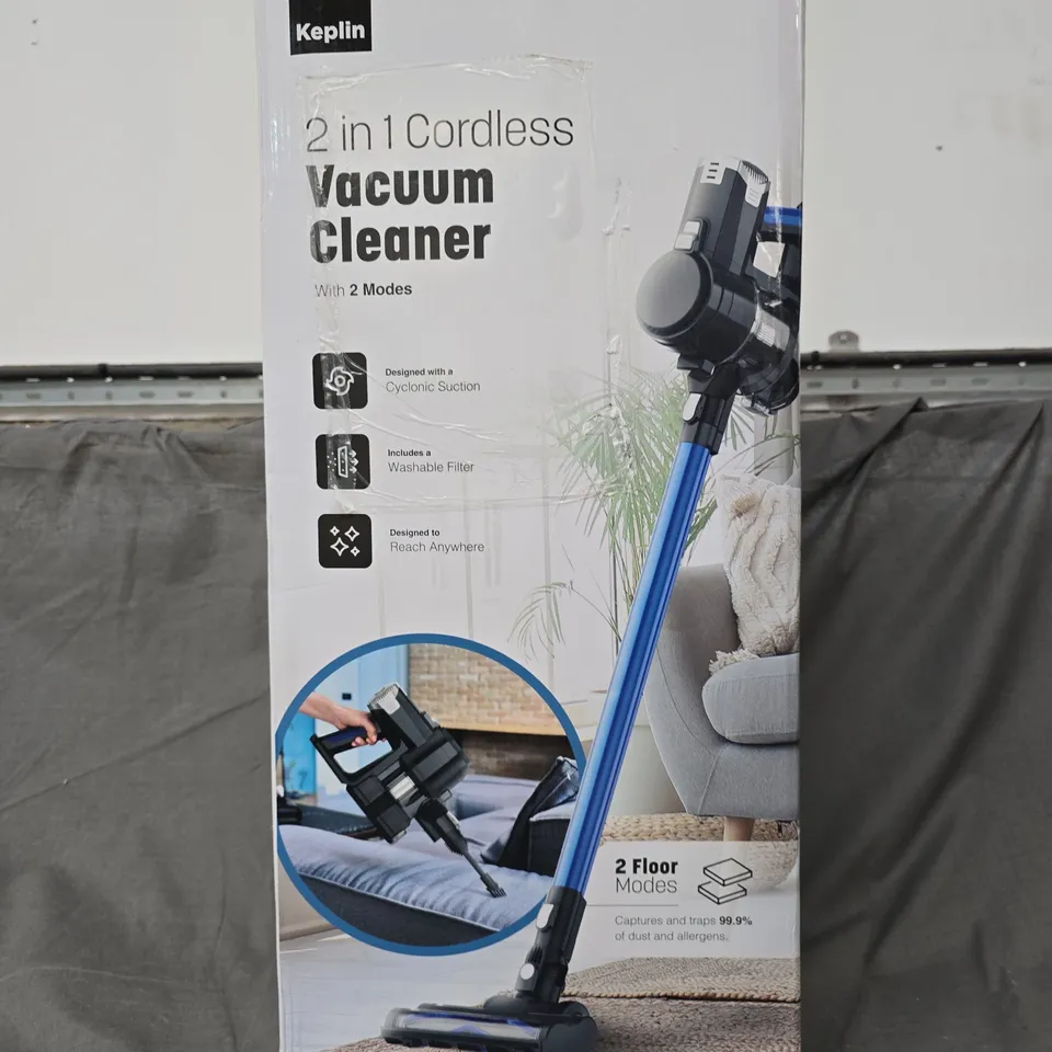 BOXED KEPLIN 2-IN-1 CORDLESS VACUUM CLEANER