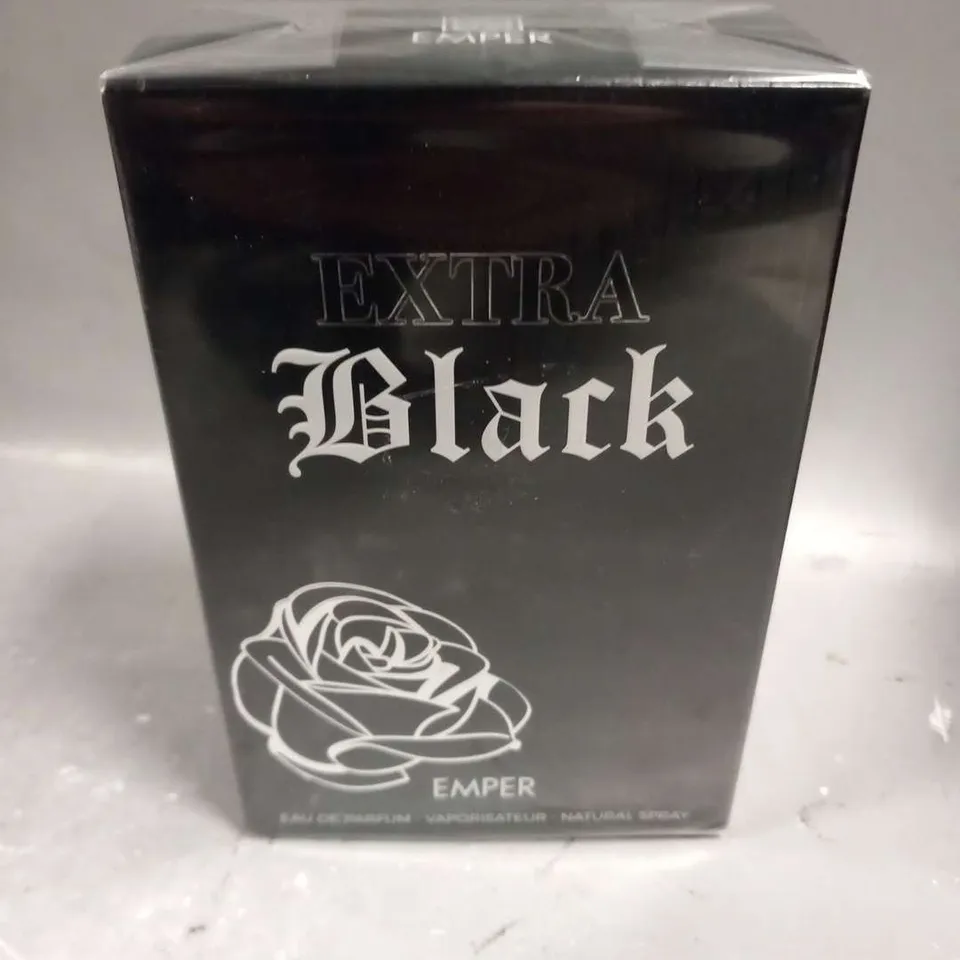 BOXED AND SEALED EXTRA BLACK EMPER EAU DE PARFUM 85ML