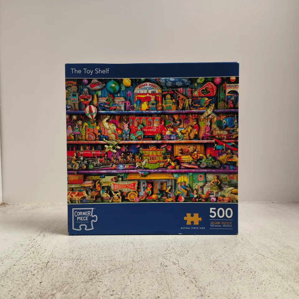 CORNER PIECE THE TOY SHELF 500-PIECE JIGSAW PUZZLE