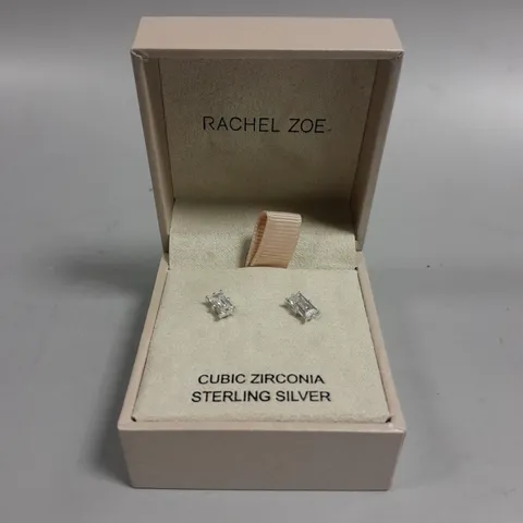 RACHEL ZOE CUBIC ZIRCONIA STUD EARRINGS