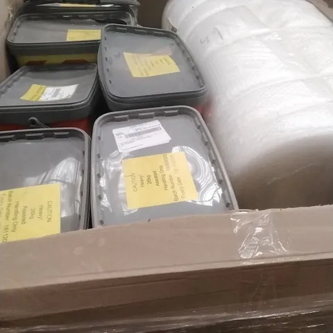 PALLET OF ASSORTED DIY, HOME IMPROVEMENT AND BUILDING PRODUCTS TO INCLUDE; PERMANENT POTHOLE REPAIR, BUBBLE WRAP ETC