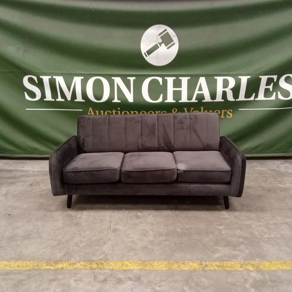 JENNIFER FABRIC COMPACT 3 SEATER SOFA RRP £349