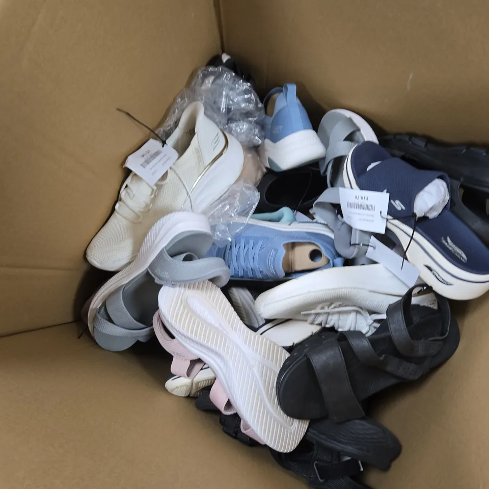 APPROXIMATELY 15 ASSORTED PAIRS OF SHOES, TRAINERS & SANDALS TO INCLUDE BRANDS SUCH AS VIONIC, SKECHERS, FITFLOP, ETC - COLLECTION ONLY