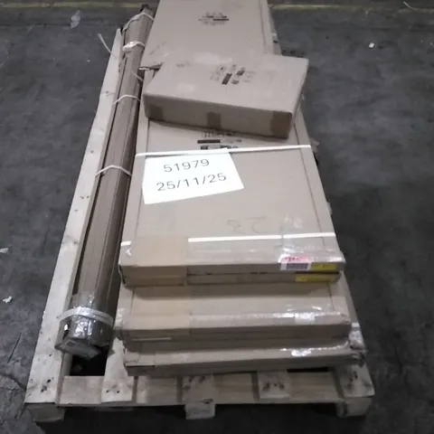 PALLET OF AKSHATH 2 DOOR MANUFACTURED WOOD WARDROBE  (7  BOXES)