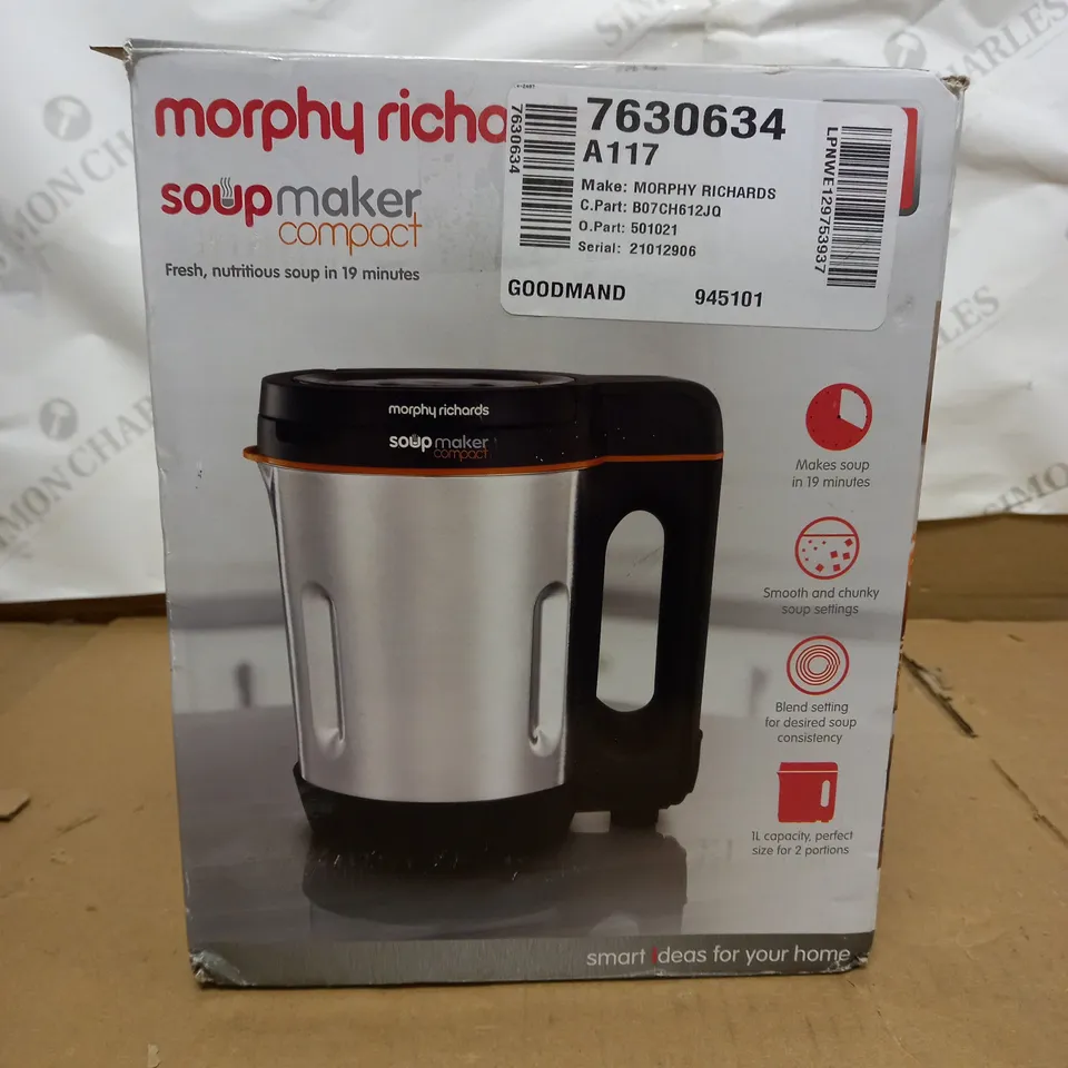 MORPHY RICHARDS SOUP MAKER COMPACT