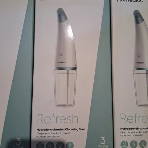 SIX BOXED HOMEDICS REFRESH HYDRADERMABRASION CLEANSING TOOLS