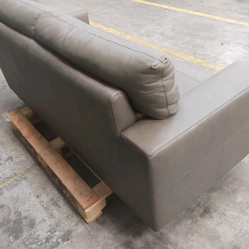 DESIGNER 3 SEATER FAUX LEATHER SOFA
