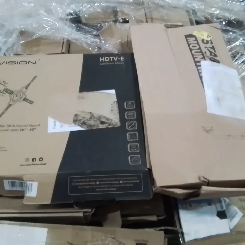 PALLET TO CONTAIN A LARGE QUANTITY OF TV WALL MOUNT BRACKETS