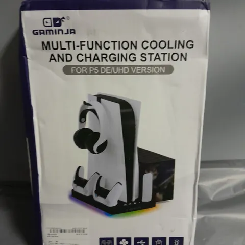 GAMINJA MULTI-FUNCTION COOLING AND CHARGING STATION FOR PS5