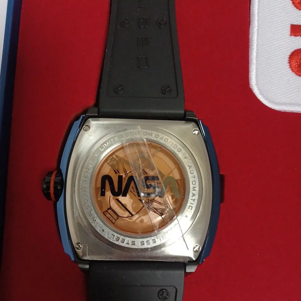 BOXED NUBEO X NASA LIMITED EDITION 40/100 WATCH BLACK