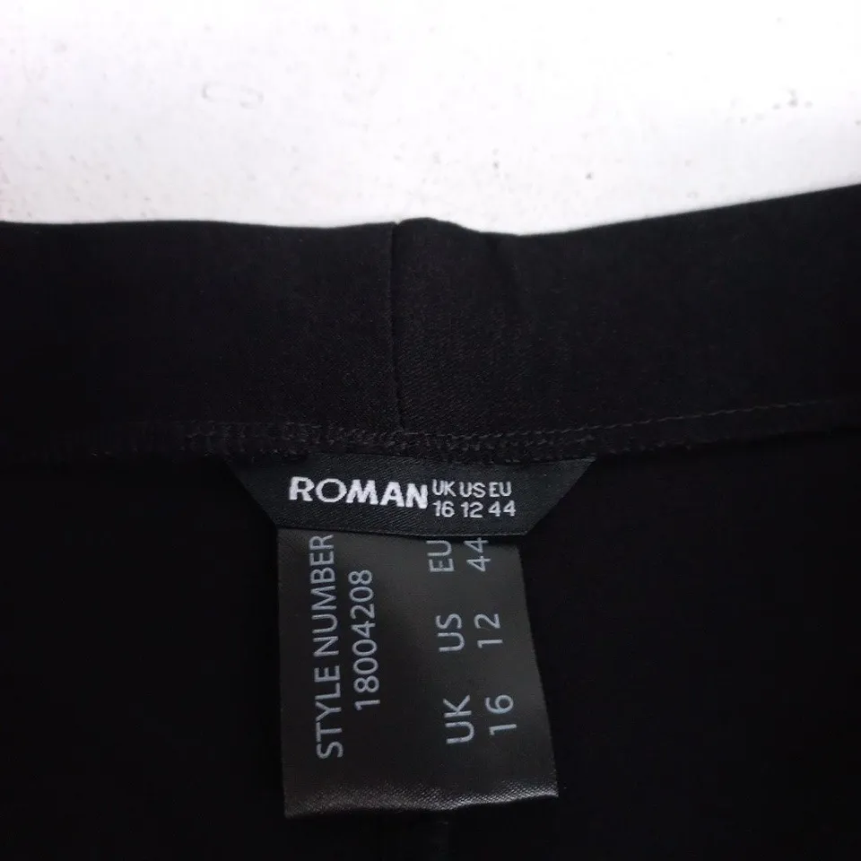 ROMAN CROP TROUSERS – BLACK, UK 16 (EU 44) MEN'S