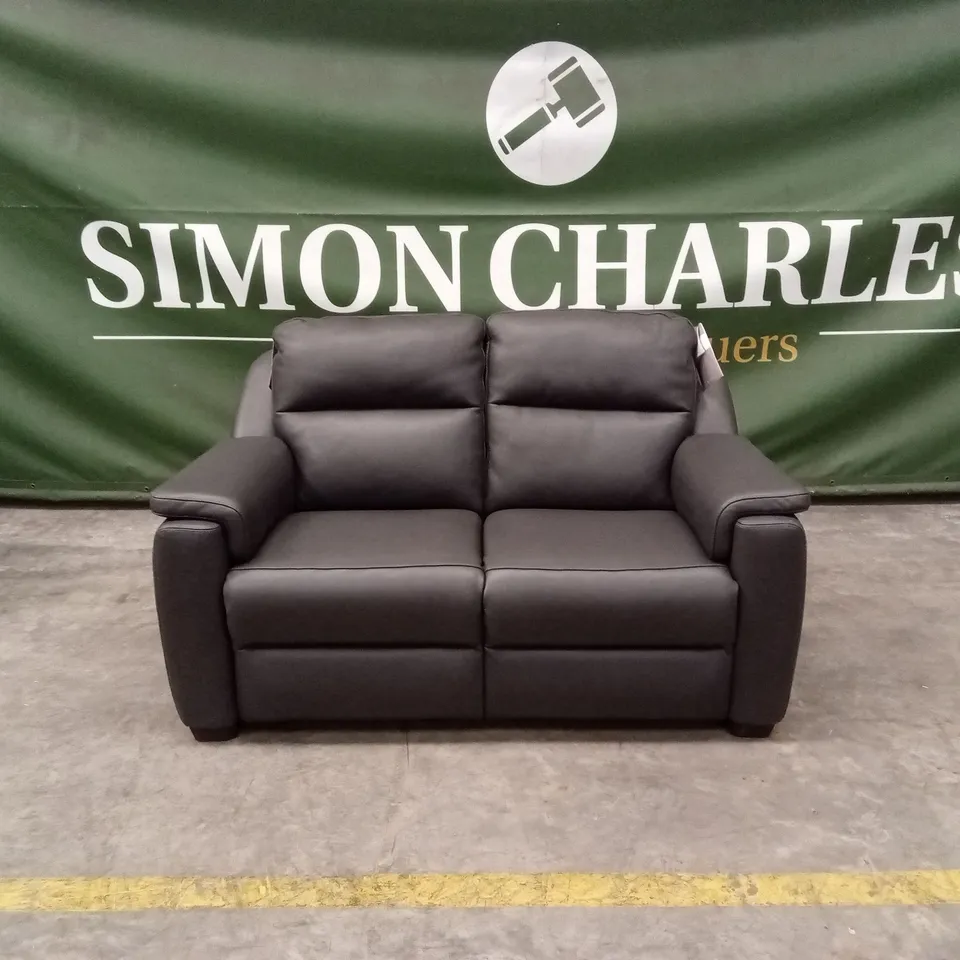 QUALITY DESIGNER ITALIAN MADE AVILA 2 SEATER LEATHER LOVESEAT SOFA