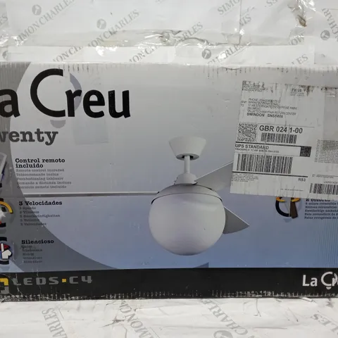 BOXED LEDS C4 TWENTY 3 BLADE CEILING FAN 