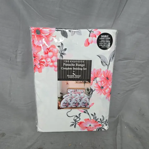 THE EXQUISITE PANACHE RANGE COMPLETE BEDDING SET BY RICCARDO VALERIA (DOUBLE)