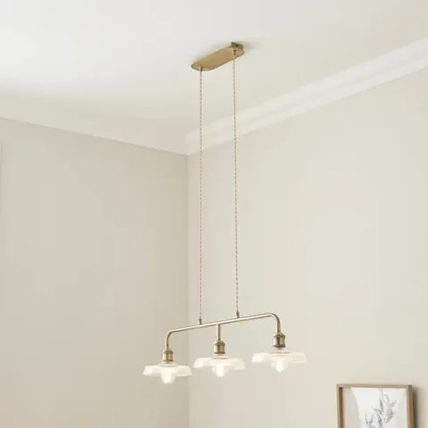 BOXED CHURCHGATE SHILTON 3 LIGHT DINER CEILING LIGHT