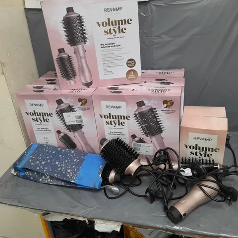 9 X REVAMP PROFESSIONAL VOLUME AND STYLE 1200W BLOW DRY BRUSH
