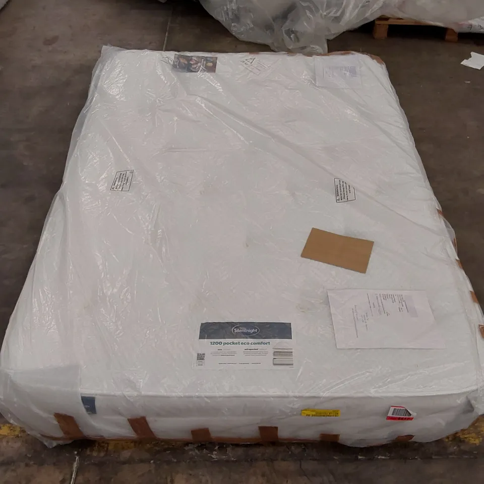 QUALITY BAGGED SILENTNIGHT 1200 POCKET ECO COMFORT 4'6" MATTRESS